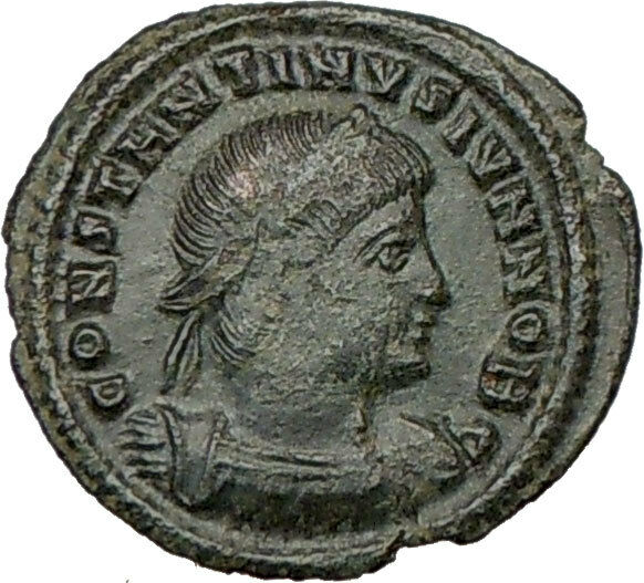 CONSTANTINE II Jr. Constantine the Great son Ancient Roman Coin Legions i18390