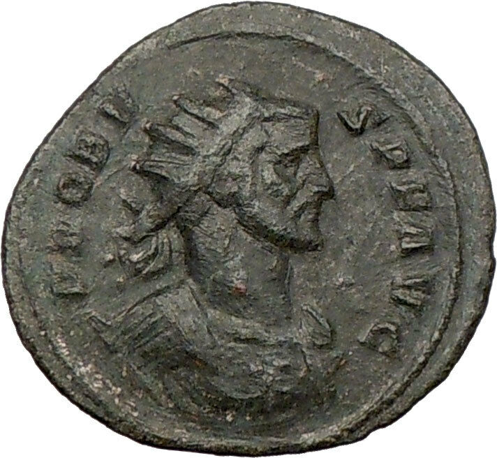 PROBUS 281AD Ancient Roman Coin Nude ZEUS Jupiter w thunderbolt i22086