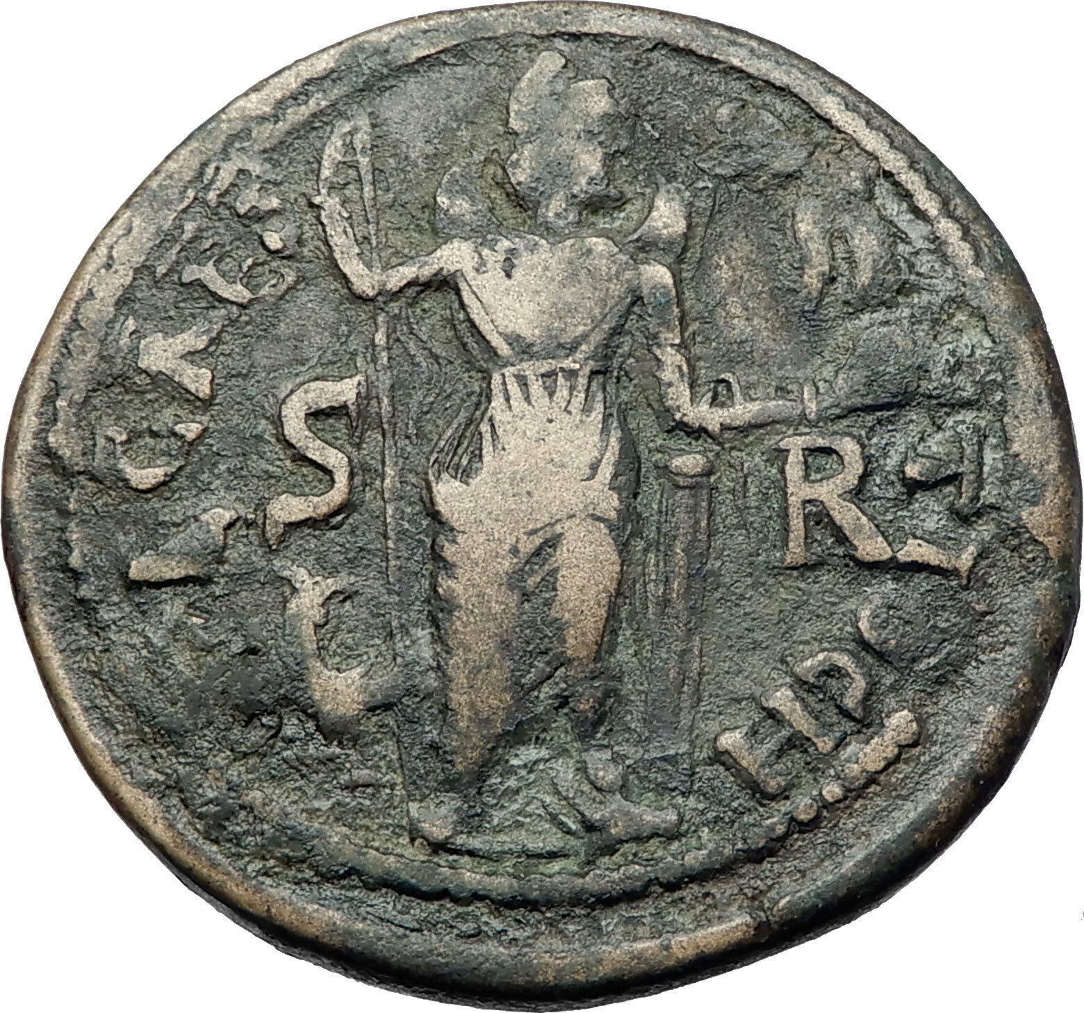 SEPTIMIUS SEVERUS Medallic Huge Ancient Roman Coin ANTIOCH Mên MOON GOD i73215