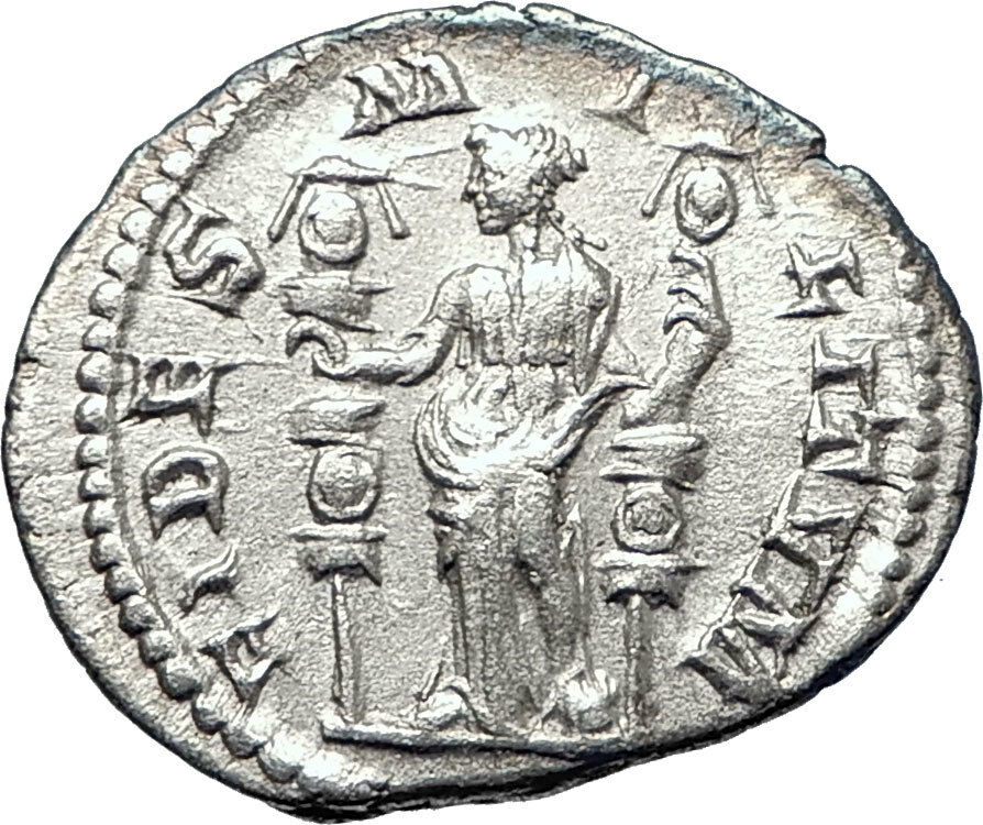 SEVERUS ALEXANDER 222AD Quality Ancient Silver Roman Coin FIDES TRUST i73571