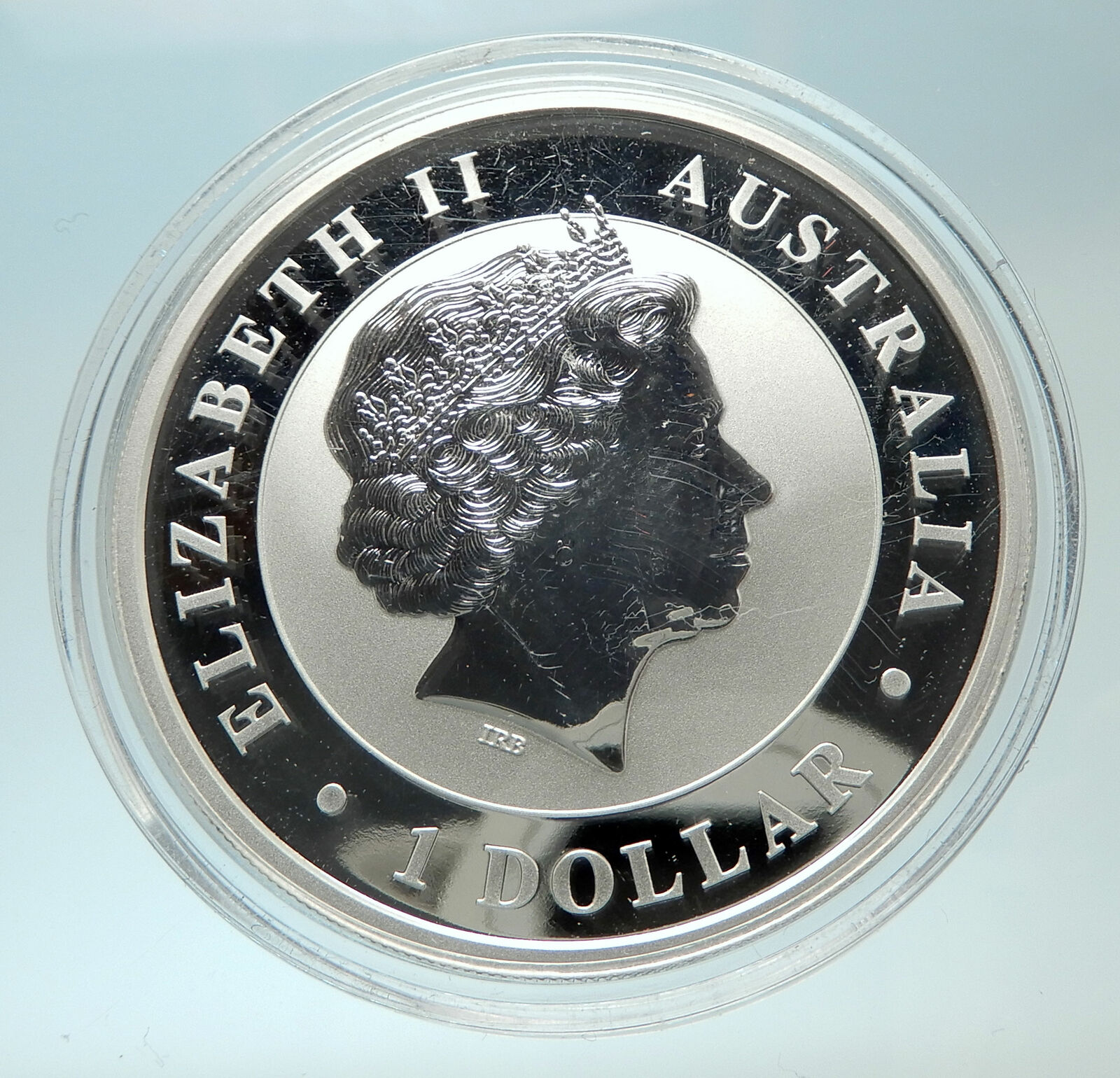 2016 AUSTRALIA UK Queen Elizabeth II KOALAS Genuine Antique Silver $ Coin i76476