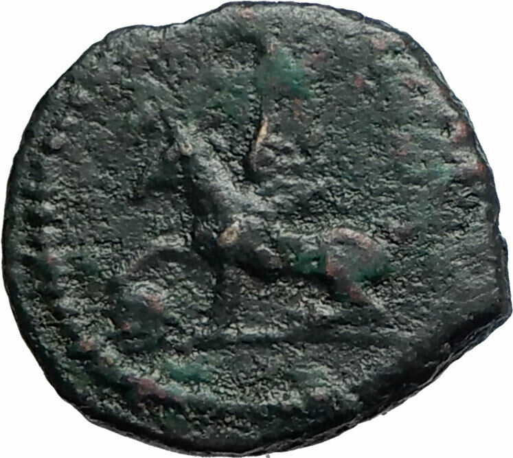 ANONYMOUS Genuine Ancient 81AD Rome Roman Quadrans Coin GRIFFIN TRIPOD i74887