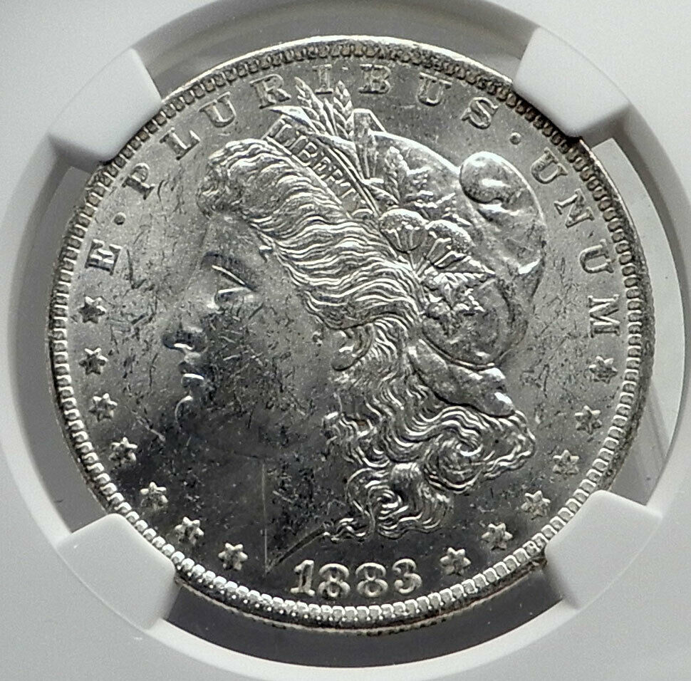 1883 UNITED STATES of America SILVER Morgan US Dollar Coin EAGLE NGC MS i80084