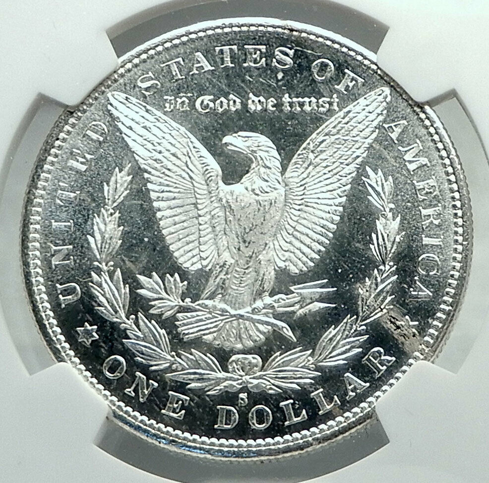 1880 UNITED STATES of America SILVER Morgan US Dollar Coin EAGLE NGC i79595