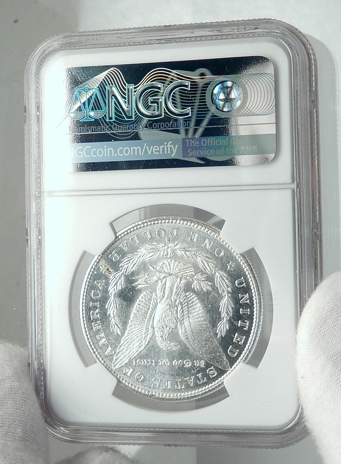 1880 UNITED STATES of America SILVER Morgan US Dollar Coin EAGLE NGC i79595