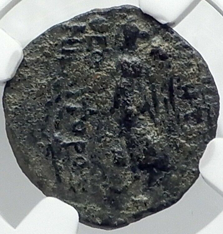 DEMETRIOS II Nikator 129BC Genuine Ancient SELEUKID Greek Coin ZEUS NIKE i82088