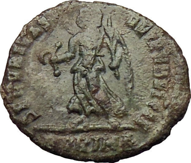 VALENS 367AD Rome R.PRIMA Very rare Ancient Roman Coin Victory Angel i29820