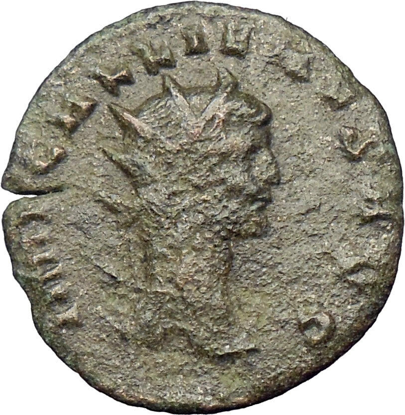 GALLIENUS son of Valerian I Ancient Roman Coin Doe stag i29003