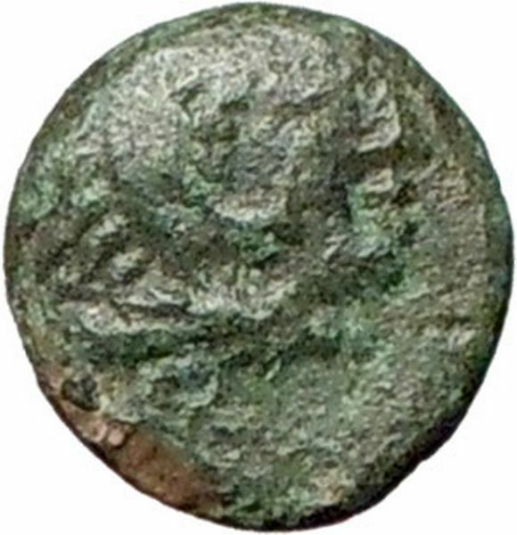 Greek City 250BC Ancient Greek Coin Hercules Bow Club Small size Rare i28166