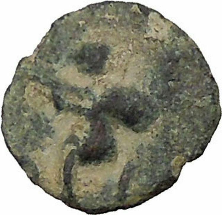 BERYTOS in PHOENICIA 218AD Satyr Marsyas Prow Rare Ancient Greek Coin i36676