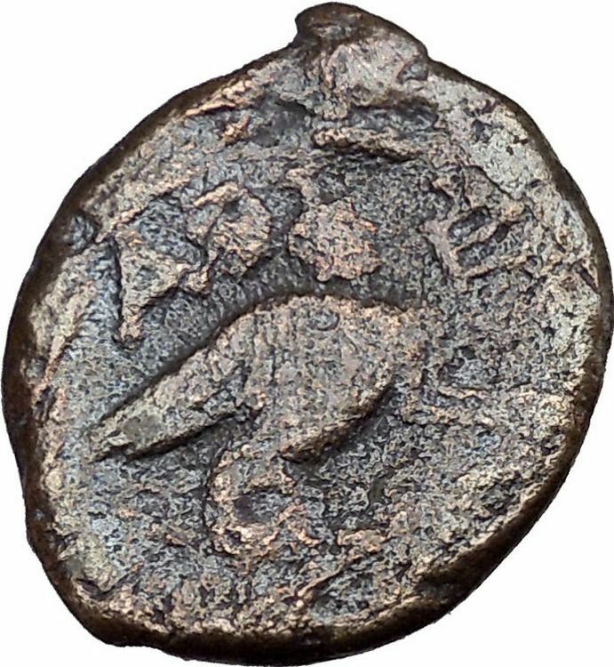 ATHENS Attica Greece 25BC Authentic Ancient Greek Coin Athena Sphinx Rare i37416