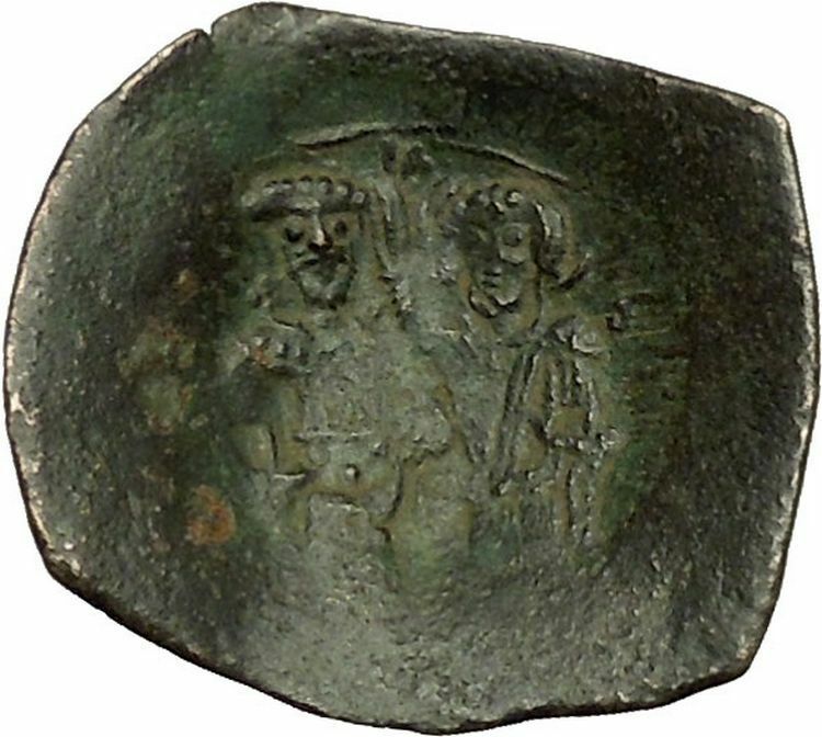 Manuel I Comnenus 1143AD Ancient Byzantine Coin Jesus Christ Virgin Mary i40316