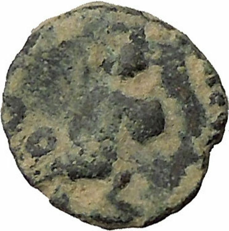 BERYTOS in PHOENICIA 218AD Satyr Marsyas Galley Ship Ancient Greek Coin i36677