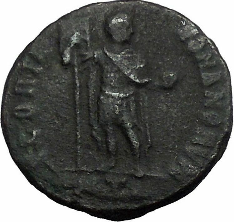 THEODOSIUS I the Great with globe & Labarum 379AD Rare Ancient Roman Coin i55115