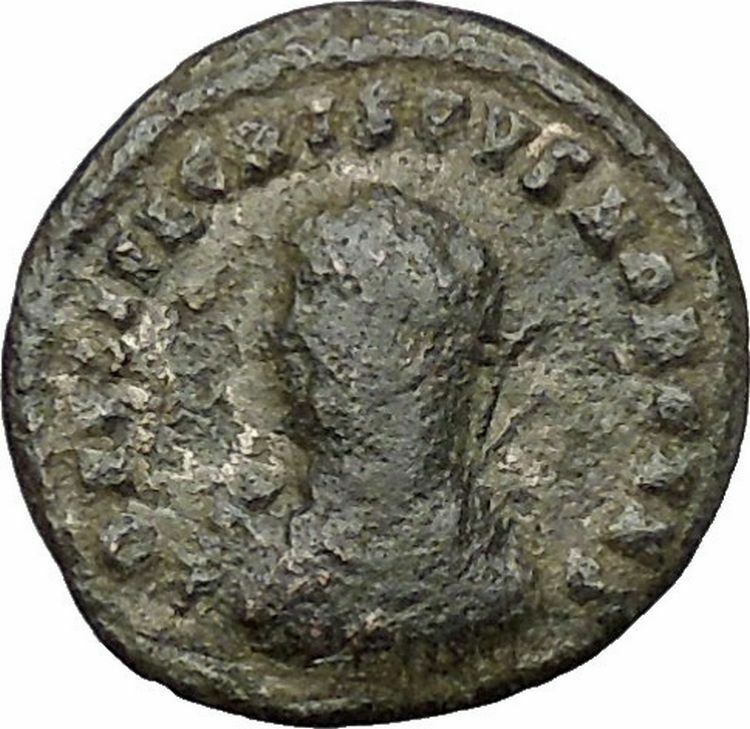 Crispus Son of Constantine the Great Ancient Roman Coin Military gate i50771