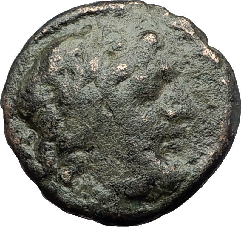 AMPHIPOLIS in MACEDONIA 95BC RARE R1 Ancient Greek Coin JUPITER GALLEY i63244