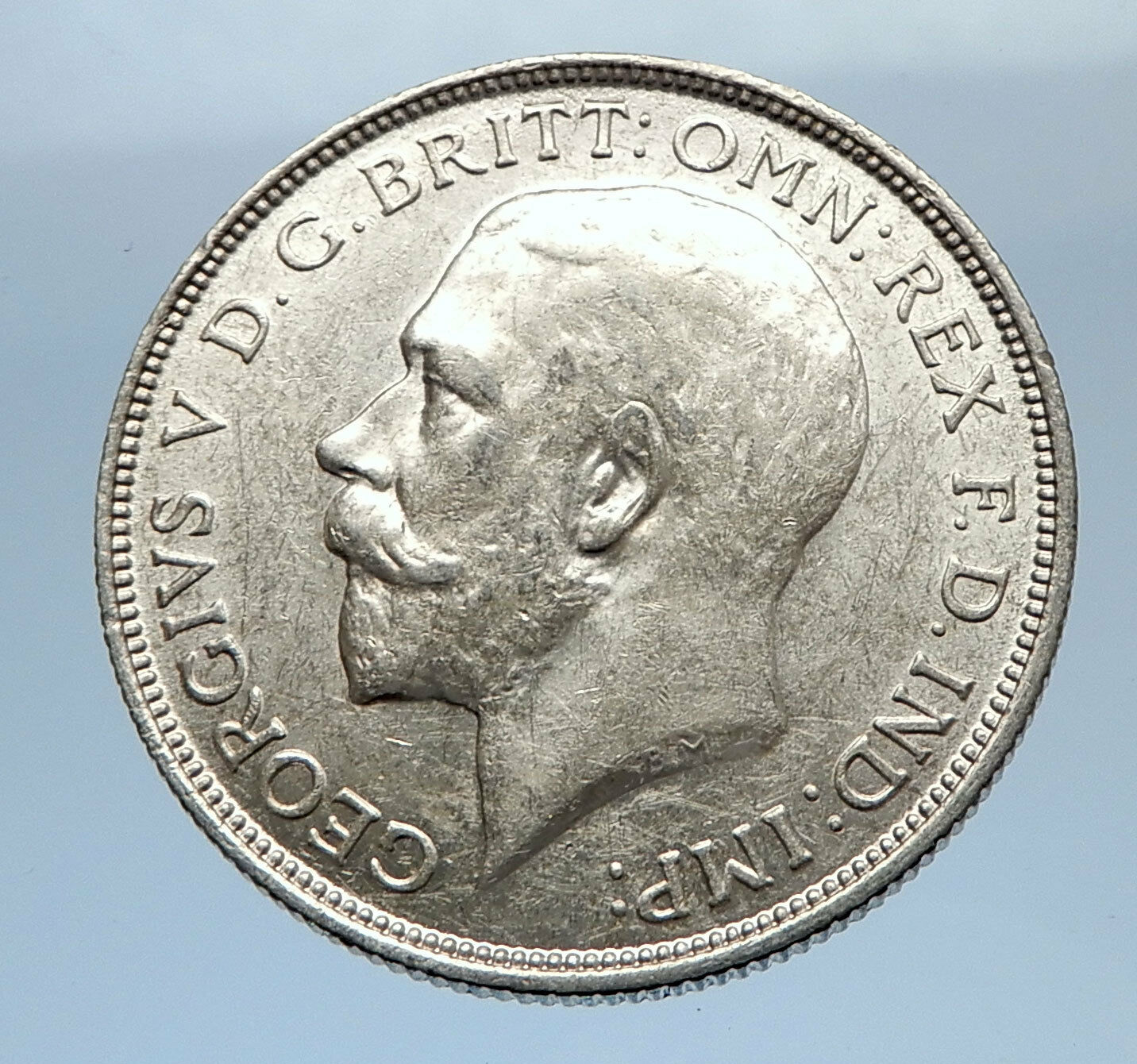 1915 United Kingdom Great Britain GEORGE V Silver Florin 2 Shillings Coin i69413