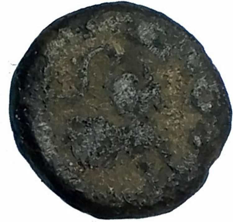 LEO I the Tracian 457AD Constantinople Authentic Ancient Roman Coin LION i65780