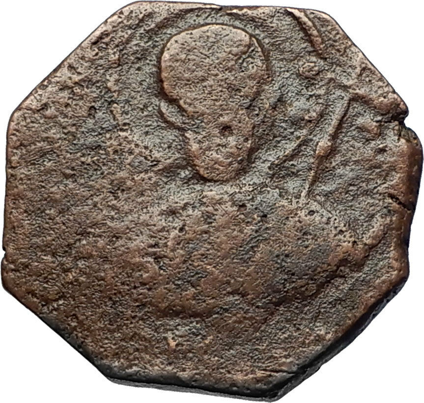 CRUSADERS of Antioch Tancred Ancient 1101AD Byzantine Time Coin St Peter i69521