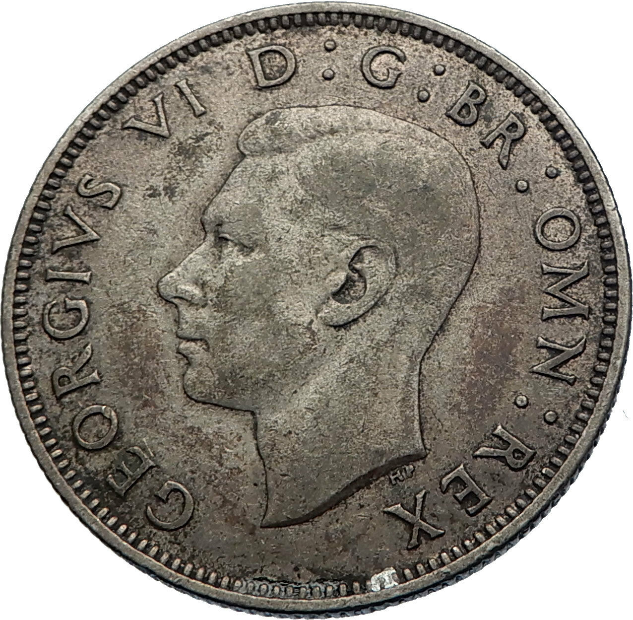 1940 United Kingdom Great Britain GEORGE VI Silver Florin 2Shillings Coin i71950