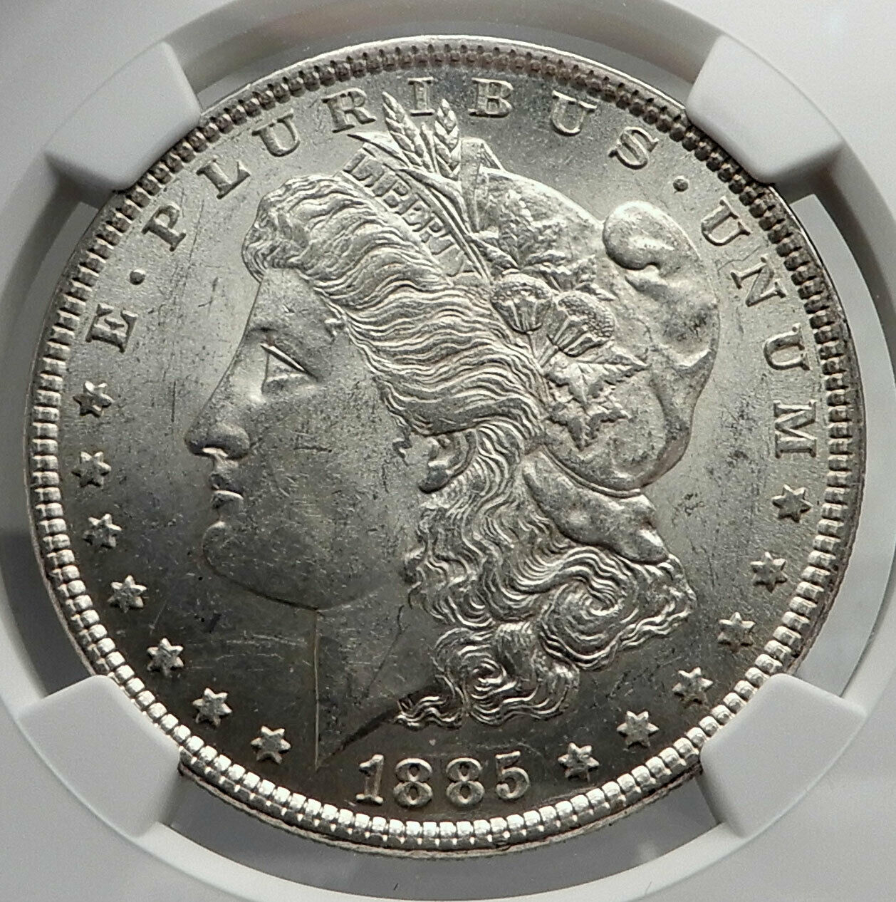 1885 UNITED STATES of America SILVER Morgan US Dollar Coin EAGLE NGC MS i80140