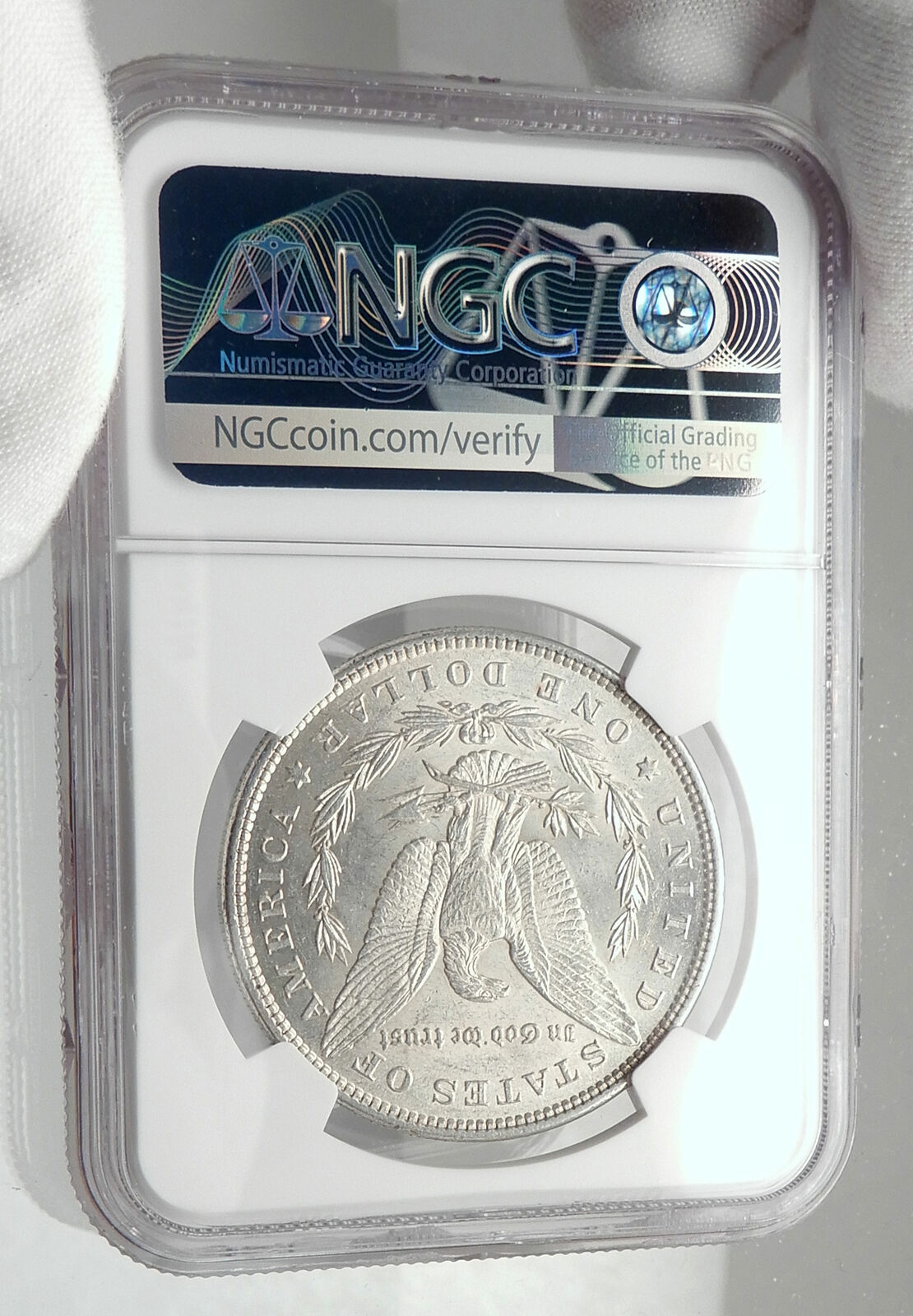 1885 UNITED STATES of America SILVER Morgan US Dollar Coin EAGLE NGC MS i80140