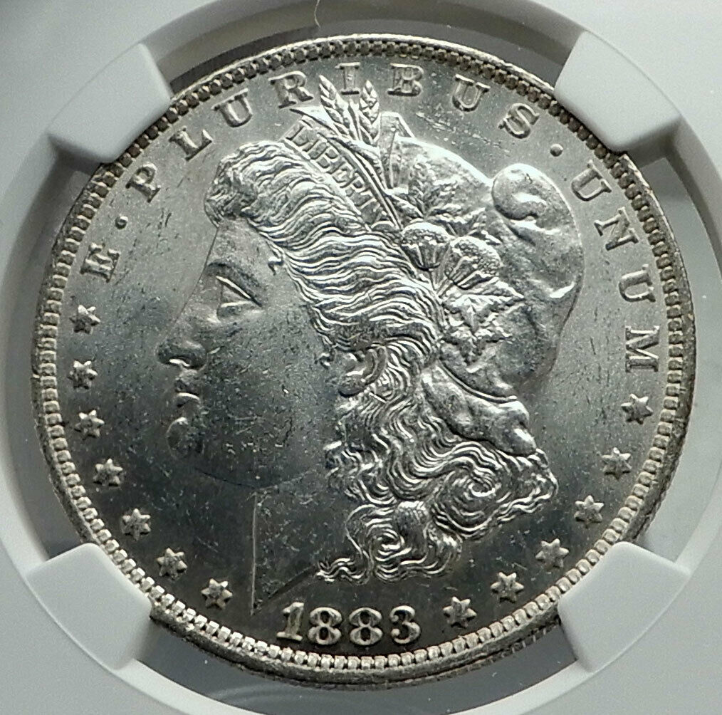 1883 UNITED STATES of America SILVER Morgan US Dollar Coin EAGLE NGC MS i79703