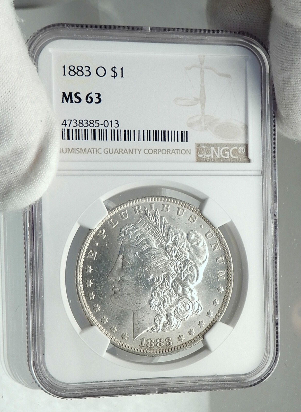 1883 UNITED STATES of America SILVER Morgan US Dollar Coin EAGLE NGC MS i79703