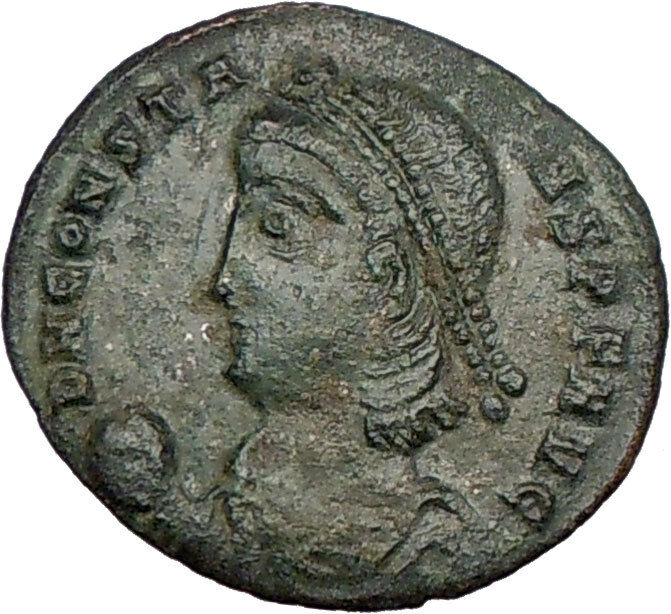 CONSTANS Constantine I son Soldier Barbarian ANCIENT Ancient Roman Coin i23141