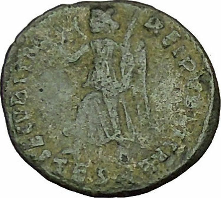 VALENTINIAN I 364AD Ancient Roman Coin Nike Victory Cult Angel i40369