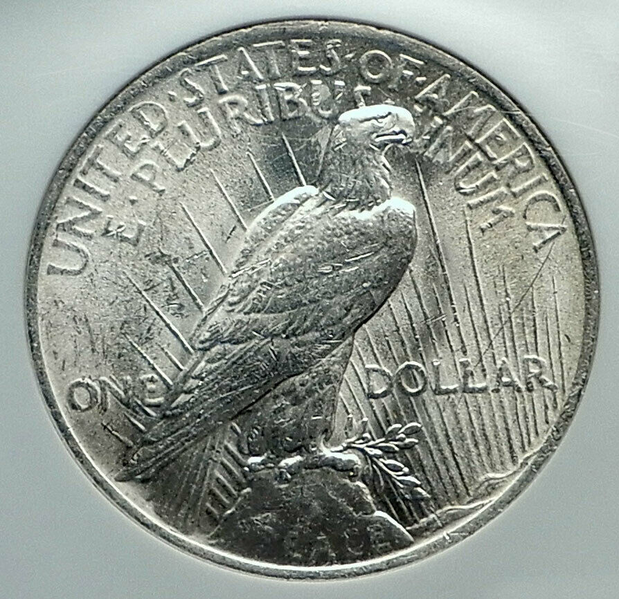 1923 US Silver PEACE DOLLAR United States Coin LIBERTY & EAGLE NGC MS i79599