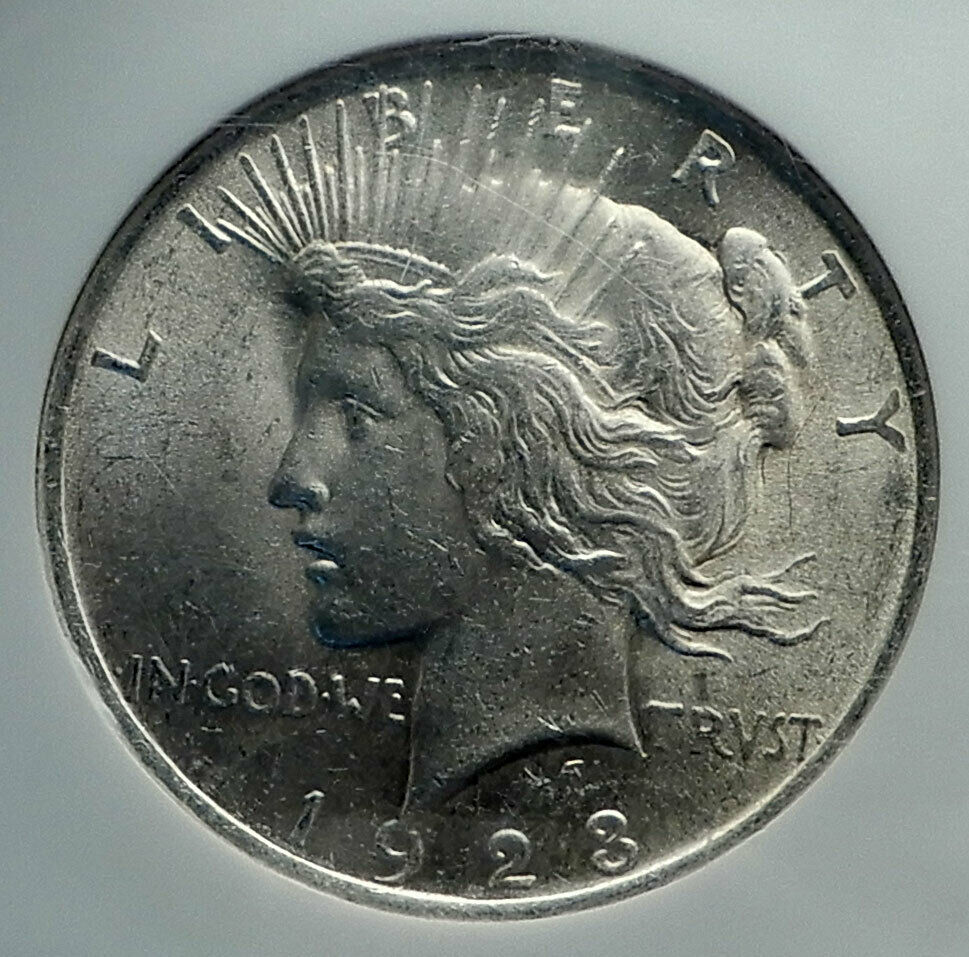 1923 US Silver PEACE DOLLAR United States Coin LIBERTY & EAGLE NGC MS i79599