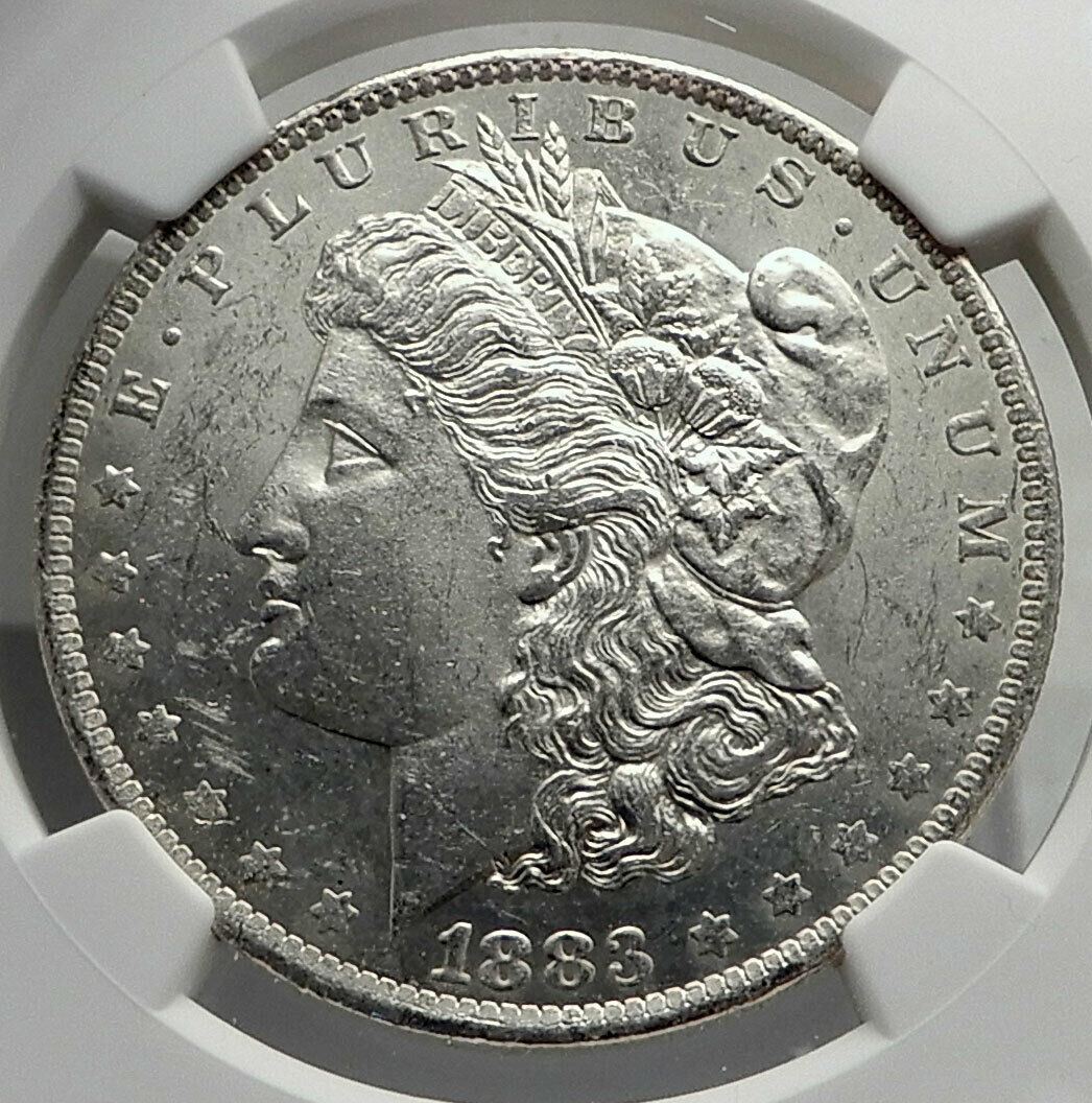 1883 UNITED STATES of America SILVER Morgan US Dollar Coin EAGLE NGC MS i80147