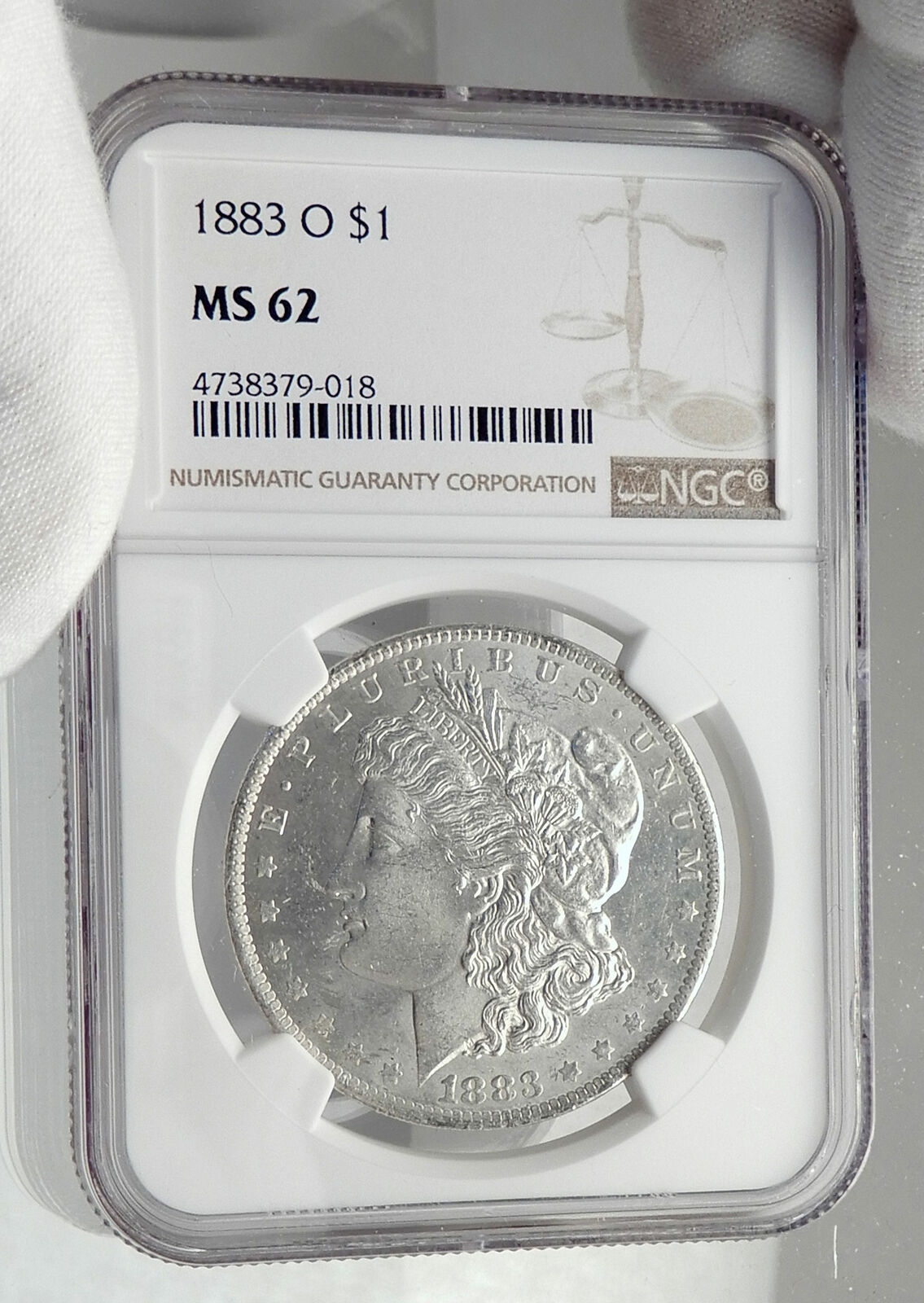 1883 UNITED STATES of America SILVER Morgan US Dollar Coin EAGLE NGC MS i80147