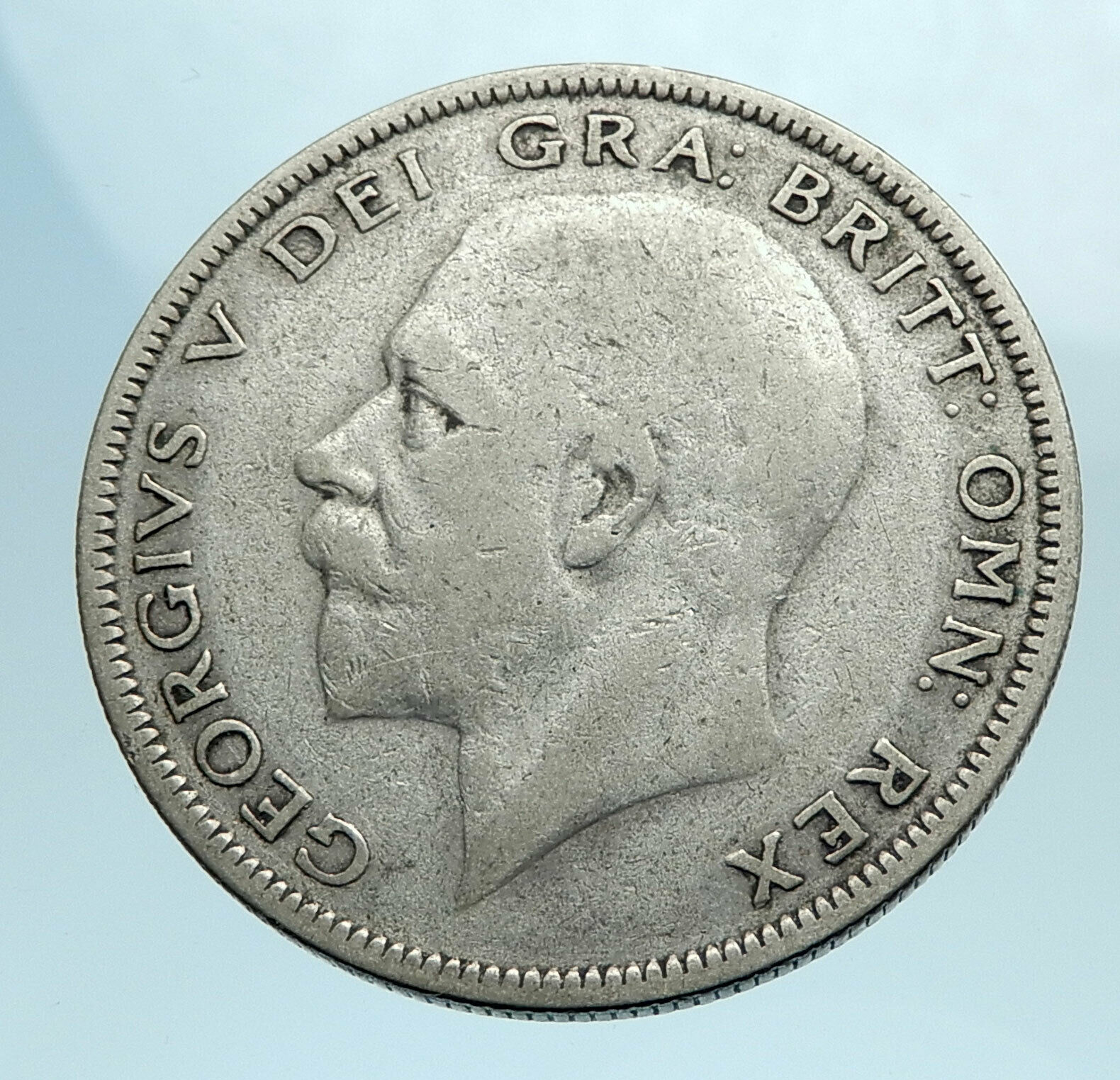 1931 Great Britain United Kingdom UK King GEORGE V Silver Half Crown Coin i77726