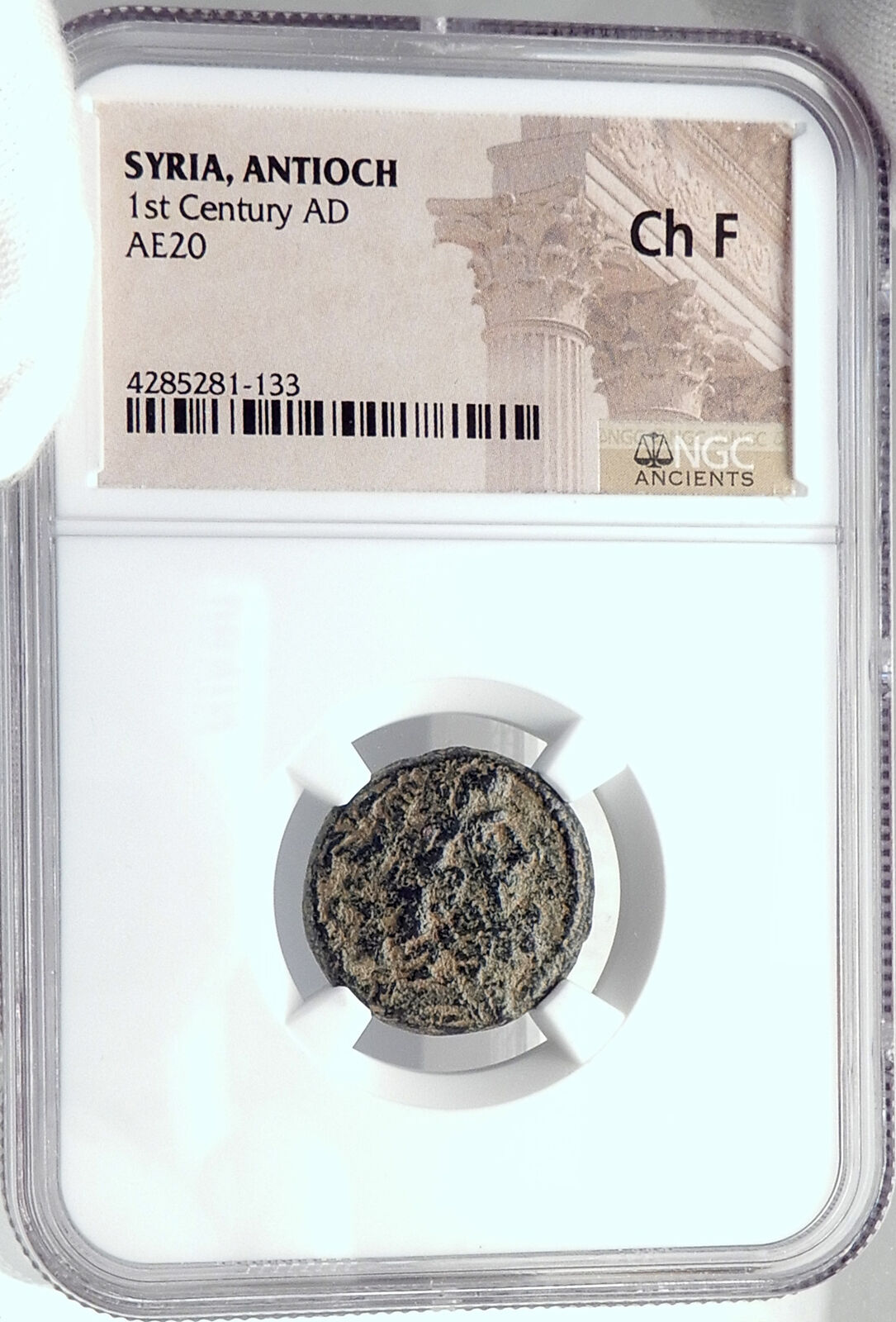 ANTIOCH on the ORONTES Authentic Ancient 41BC Greek Coin w ZEUS NGC i82084