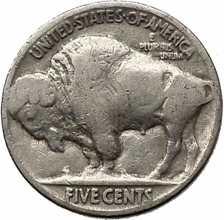 1936 BUFFALO NICKEL 5 Cents of United States of America USA Antique Coin i43860