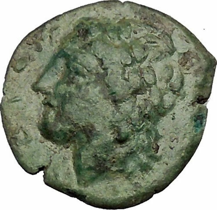 SYRACUSE in SICILY 287BC Zeus Eagle Rare R1 HIKETAS Ancient Greek Coin i52746