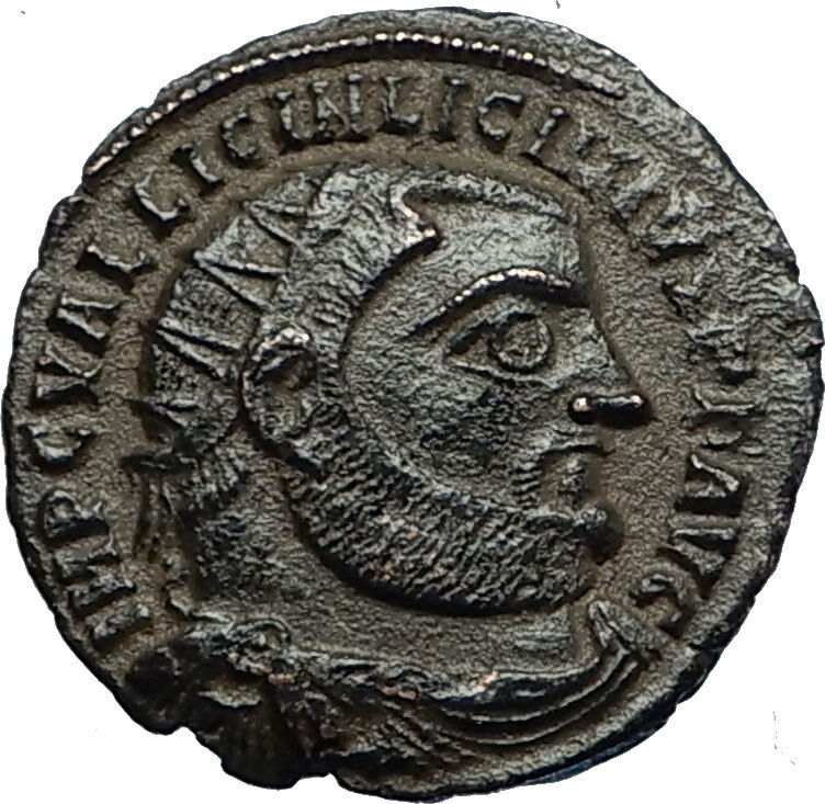 LICINIUS I Enemy of Constantine the Great 312AD Ancient Roman Coin w ZEUS i67095