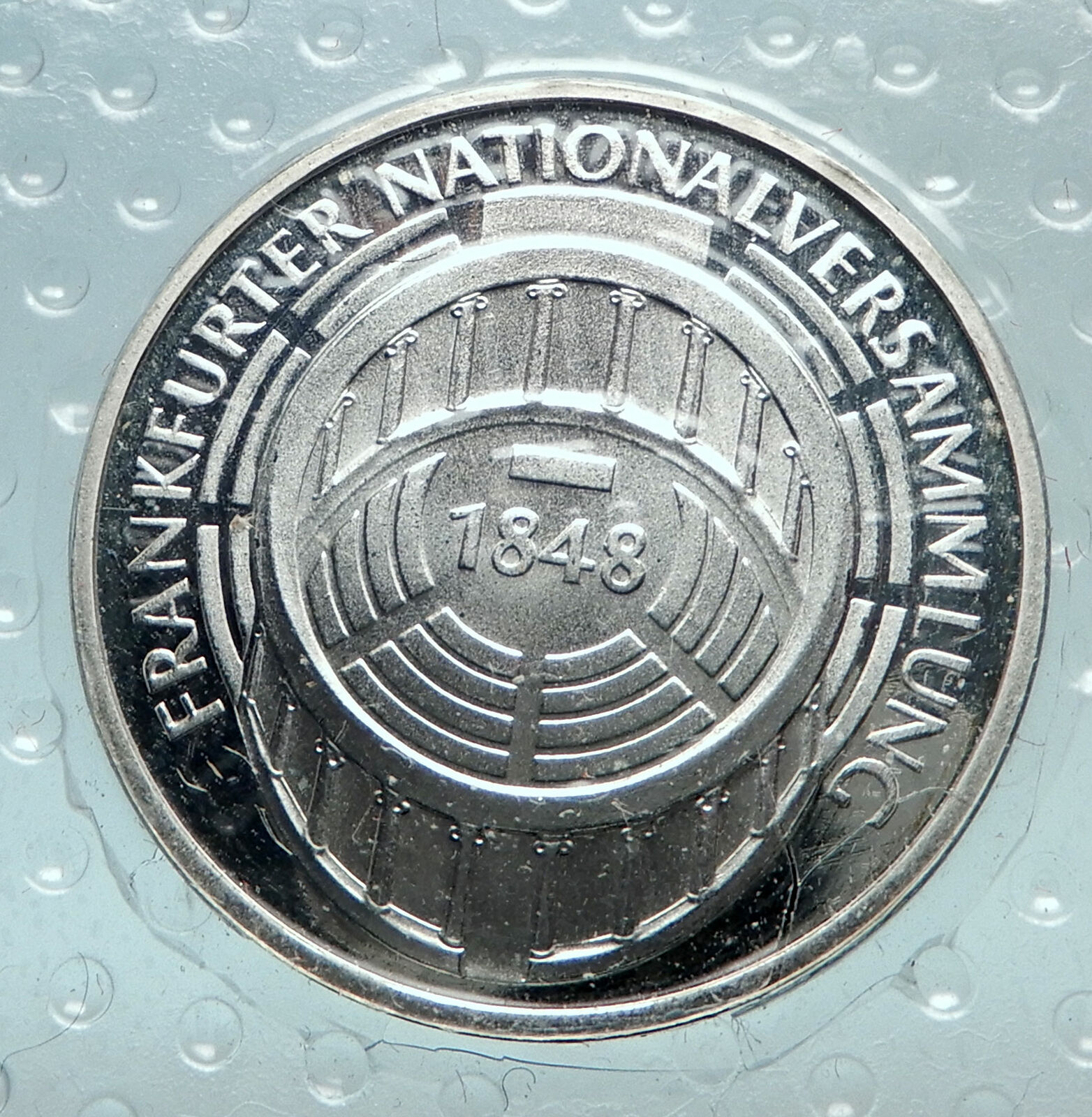 1973 GERMANY FRANFURT PARLIAMENT BUILDING Proof Silver 5 Mark German Coin i82535