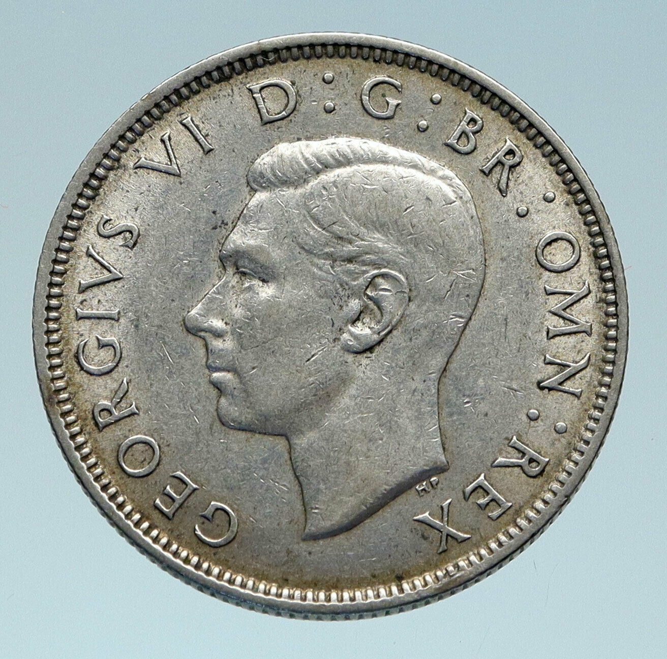 1942 Great Britain UK United Kingdom King George VI SILVER 2 SHILLNG Coin i83141