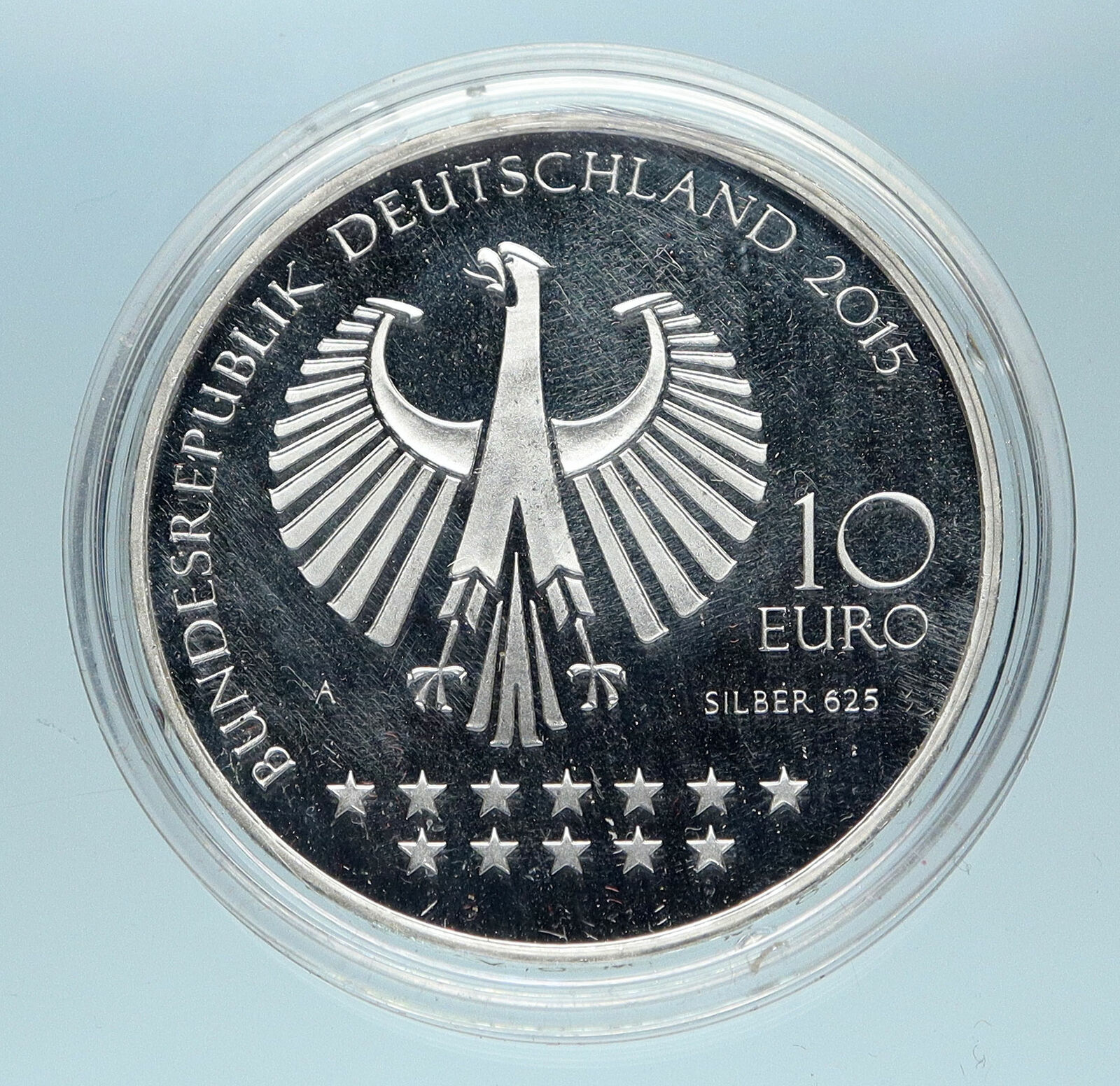 2015 GERMANY 200Y OLD Otto von Bismarck Antique Proof Silver 10 Euro Coin i83483