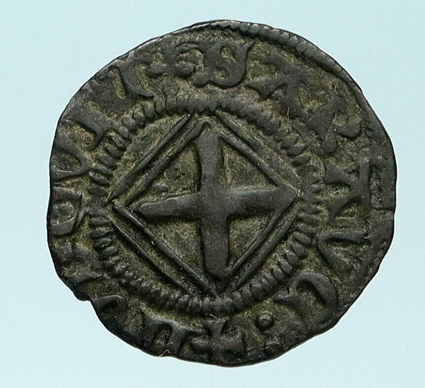 1440-1465 ITALIAN STATES Savoy Ludovico CROSS Antique Quarto Italy Coin i83650