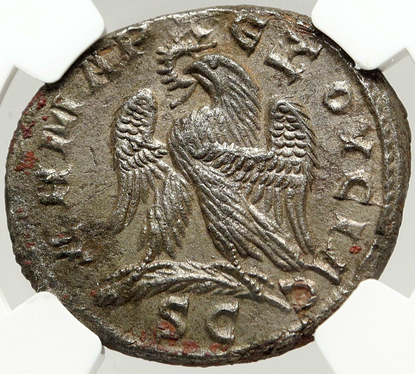 TRAJAN DECIUS Authentic Ancient 249AD Antioch TETRADRACHM Roman Coin NGC i83566