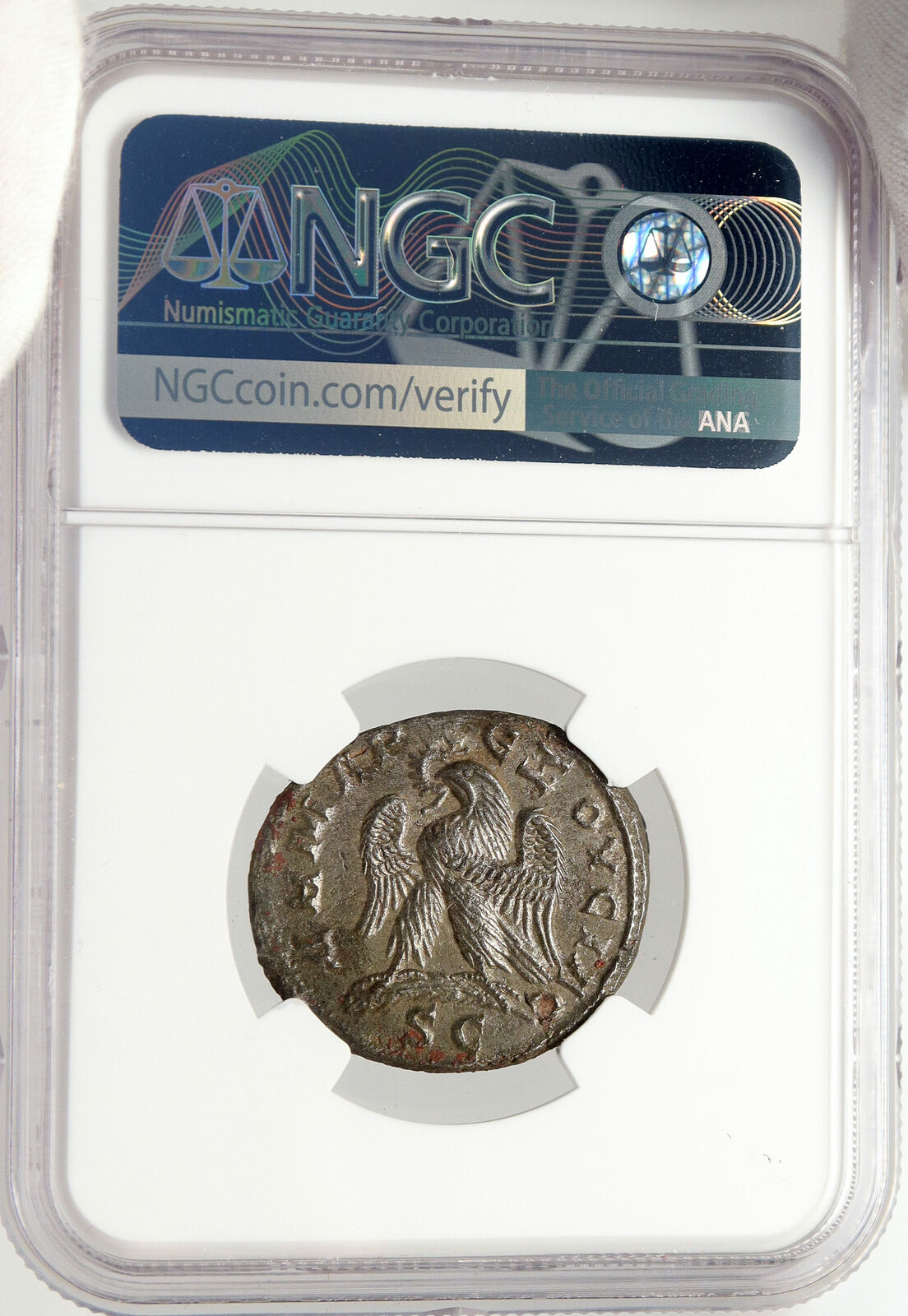 TRAJAN DECIUS Authentic Ancient 249AD Antioch TETRADRACHM Roman Coin NGC i83566