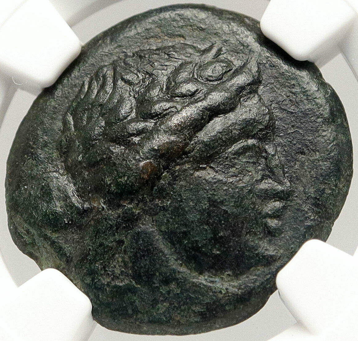 KALLATIS MOESIA Authentic Ancient 3-2CenBC Greek Coin APOLLO TRIPOD NGC i83567