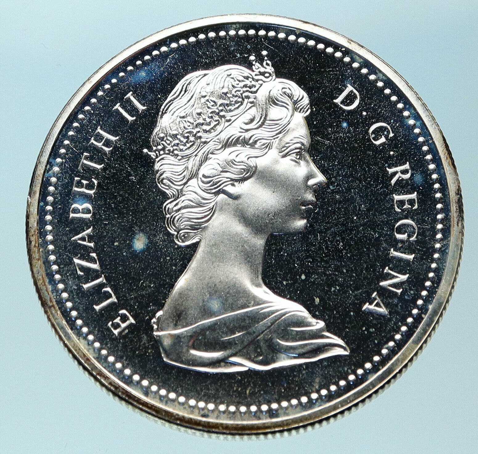 1974 CANADA Queen Elizabeth II Winnipeg Past / Present Silver Dollar Coin i83775