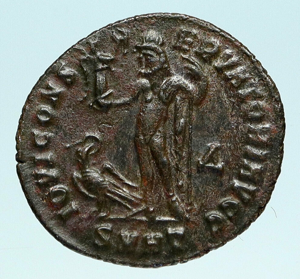 LICINIUS I Authentic Ancient 313AD Heraclea Roman Coin JUPITER EAGLE i83525