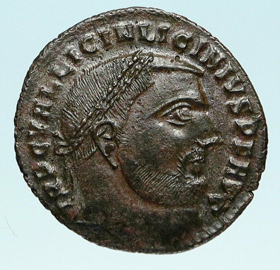 LICINIUS I Authentic Ancient 313AD Heraclea Roman Coin JUPITER EAGLE i83525