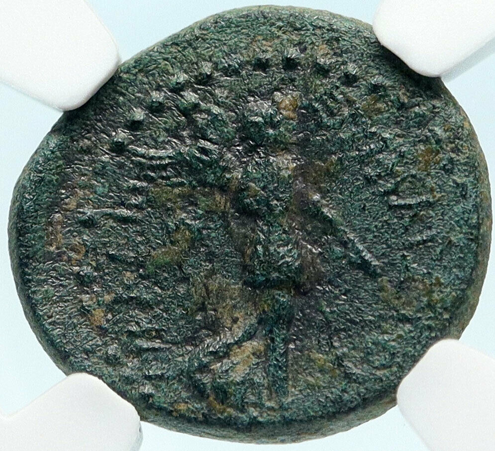 BRITANNICUS or NERO as Caesar Authentic Ancient 50AD Roman Coin NIKE NGC i83578